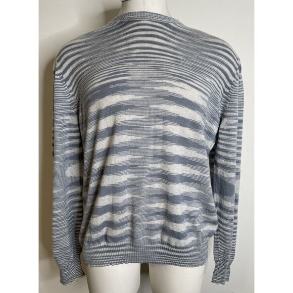 Missoni Gray White Zig Zag Cashmere Pullover Sweater IT56 US46 XL XXL Italy - Picture 1 of 11